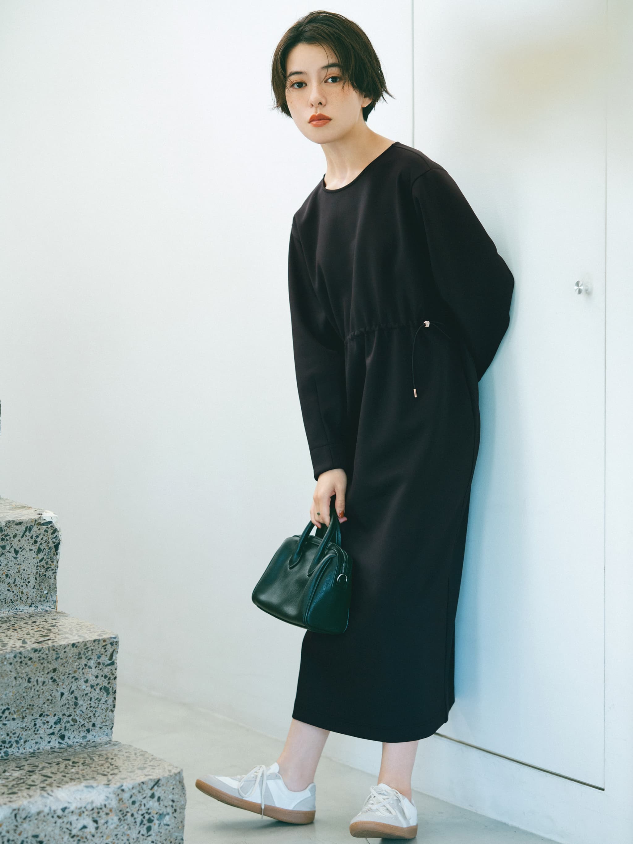 ドロストデザインダンボールワンピース-short & regular | 小柄・低