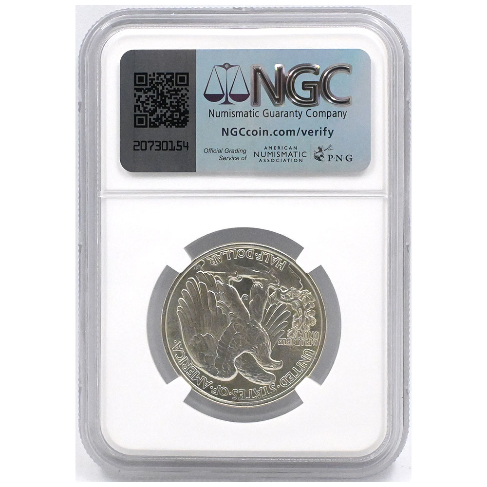 アメリカ 1943 50セント 銀貨 NGC MS63 ハーフダラー イーグル 6893128003