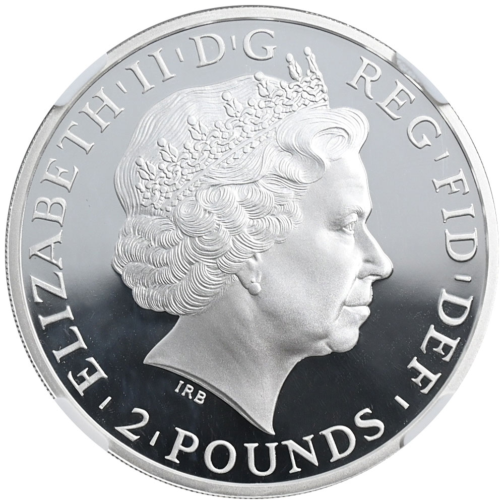 イギリス 2014 エリザベス2世 2ポンド 1ポンド 50ペンス 20ペンス 10