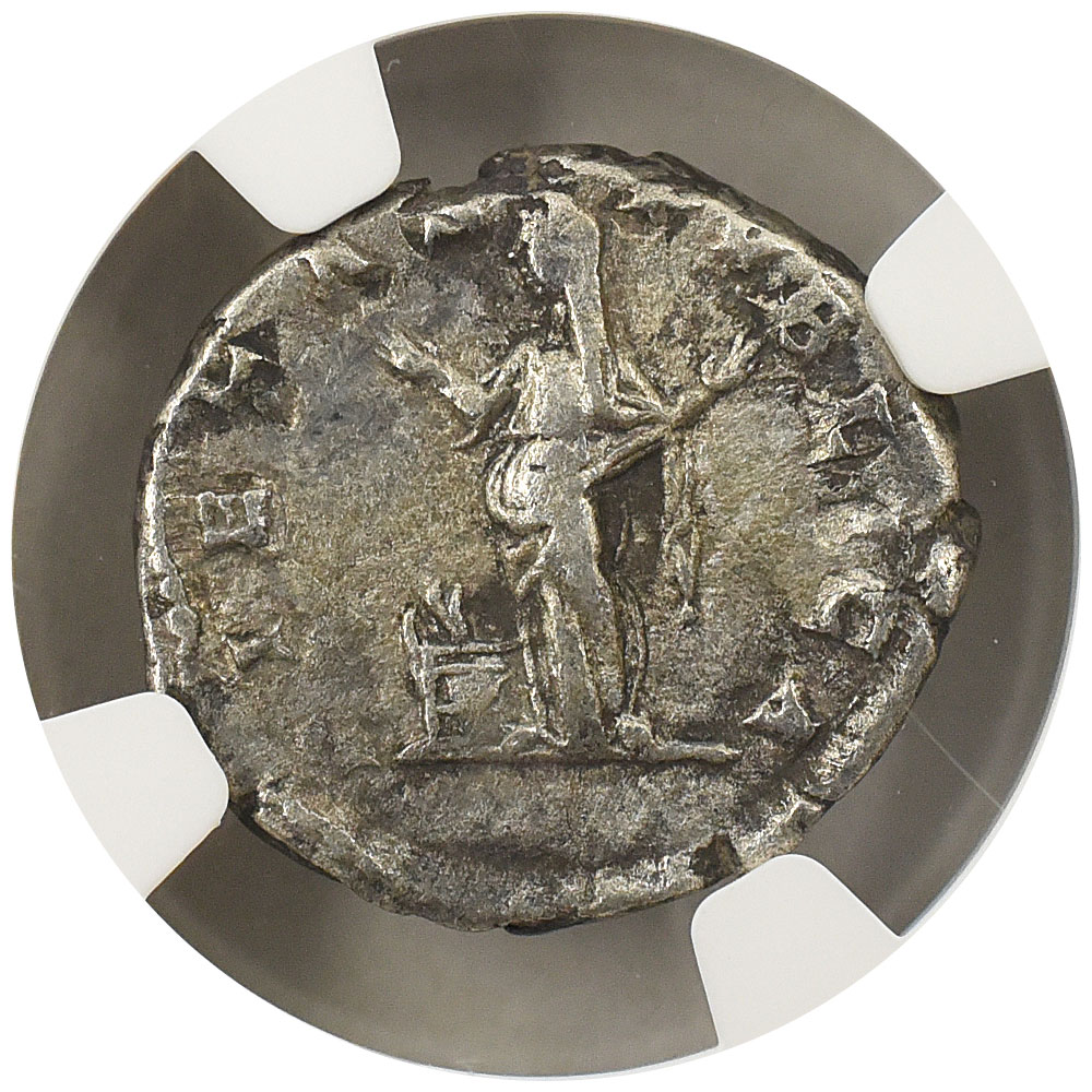 ローマ帝国 AD 193-217 ユリア・ドムナ デナリウス 銀貨 NGC CH VF
