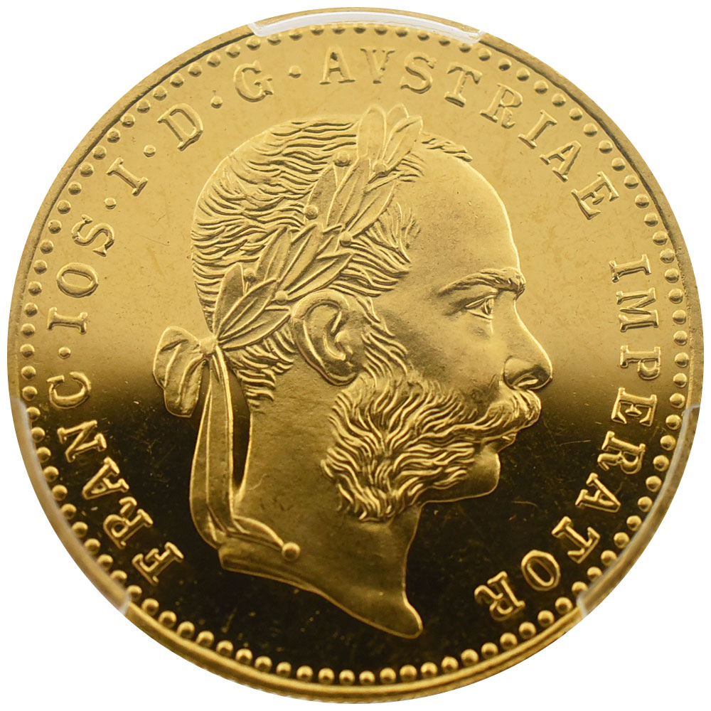 オーストリア 1915 フランツ・ヨーゼフ1世 ダカット 金貨 PCGS PR68CAM