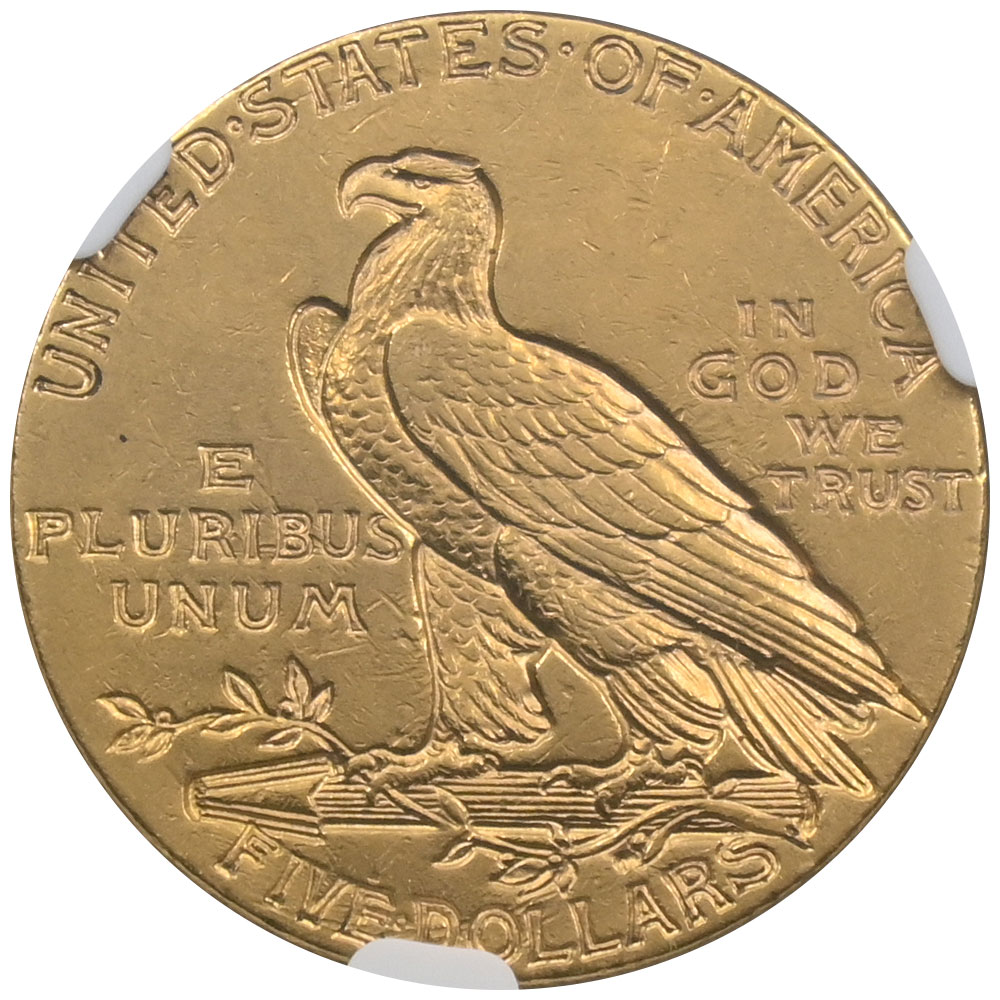 アメリカ 1911 5ドル 金貨 NGC AU58 インディアンヘッド 6653489001