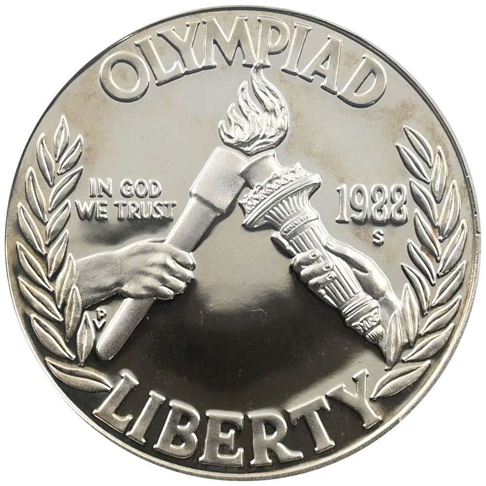 アメリカ 1988-S 1ドル 銀貨 PCGS PR69DCAM ソウルオリンピック記念