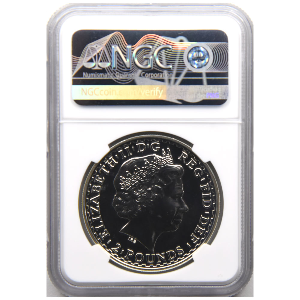 イギリス 2003 エリザベス2世 2ポンド 銀貨 NGC MS 69 DPL 2849224005