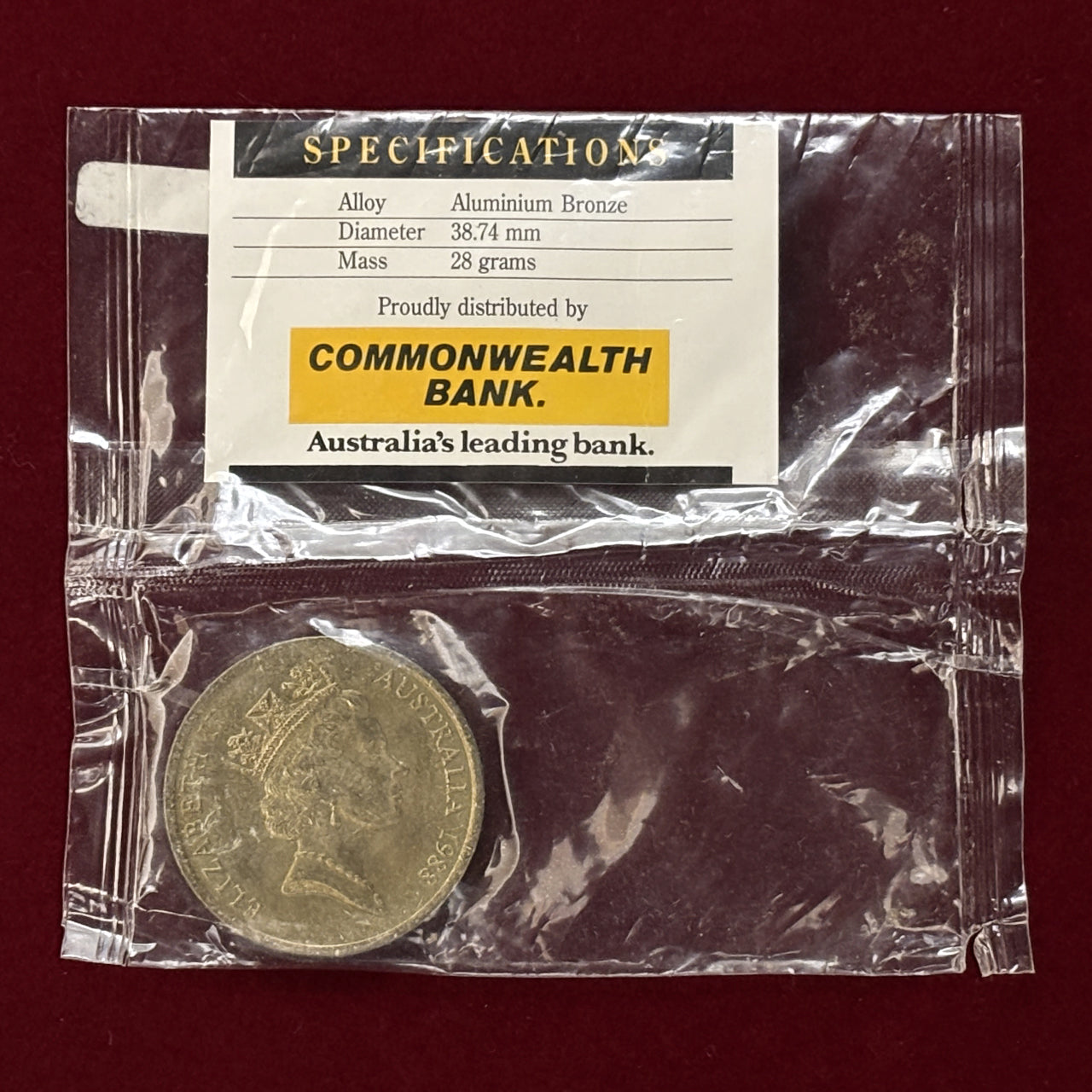 オーストラリア】5ドル アルミ青銅貨 1988［C-0000449］ – ワールド