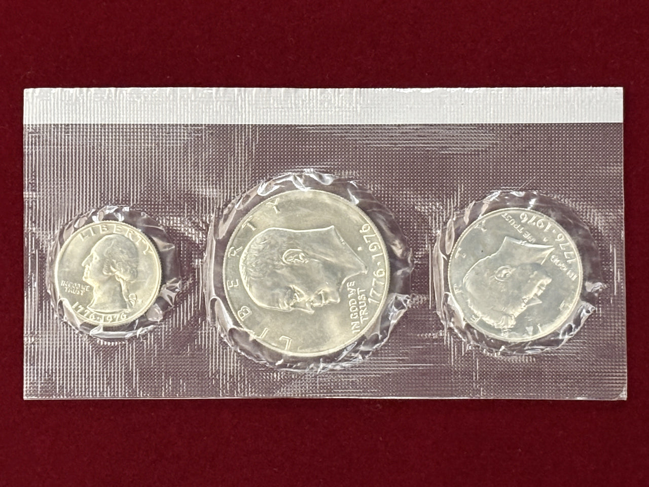 アメリカ】独立200周年記念 シルバーコインセット 3枚組 1976［C
