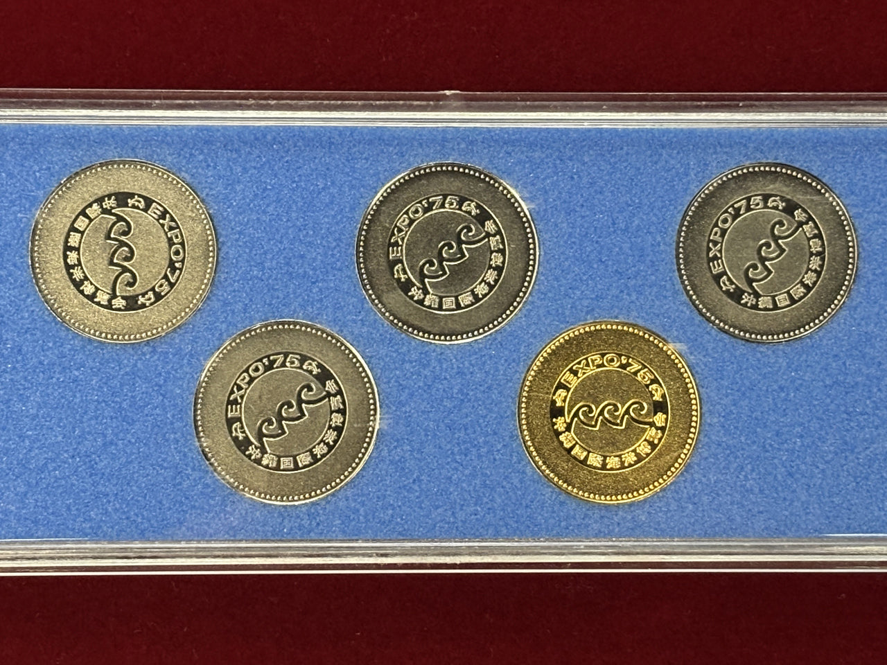 日本】沖縄国際海洋博覧会記念メダルセット 5枚組 昭和50(1975)［C