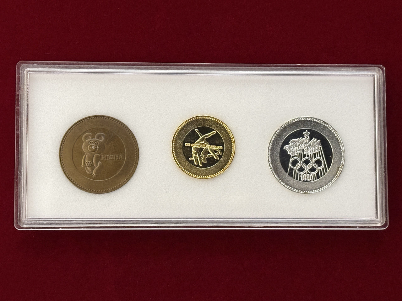 日本】モスクワオリンピック1980 公式記念メダル 3枚組［C-0000310