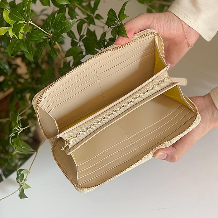 Round Zip（ゴブラン織り長財布）made in japan 革小物・バッグ