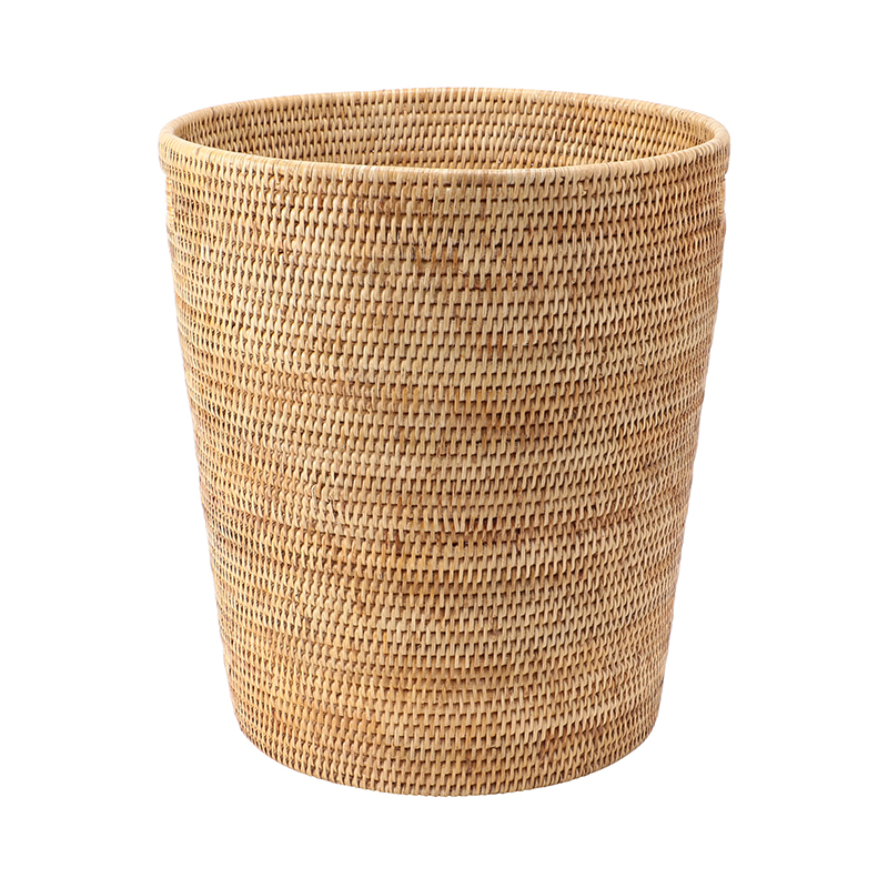 BAOLGI（バオルジィ）ランドリー バスケット ウィズ リッド ナチュラル