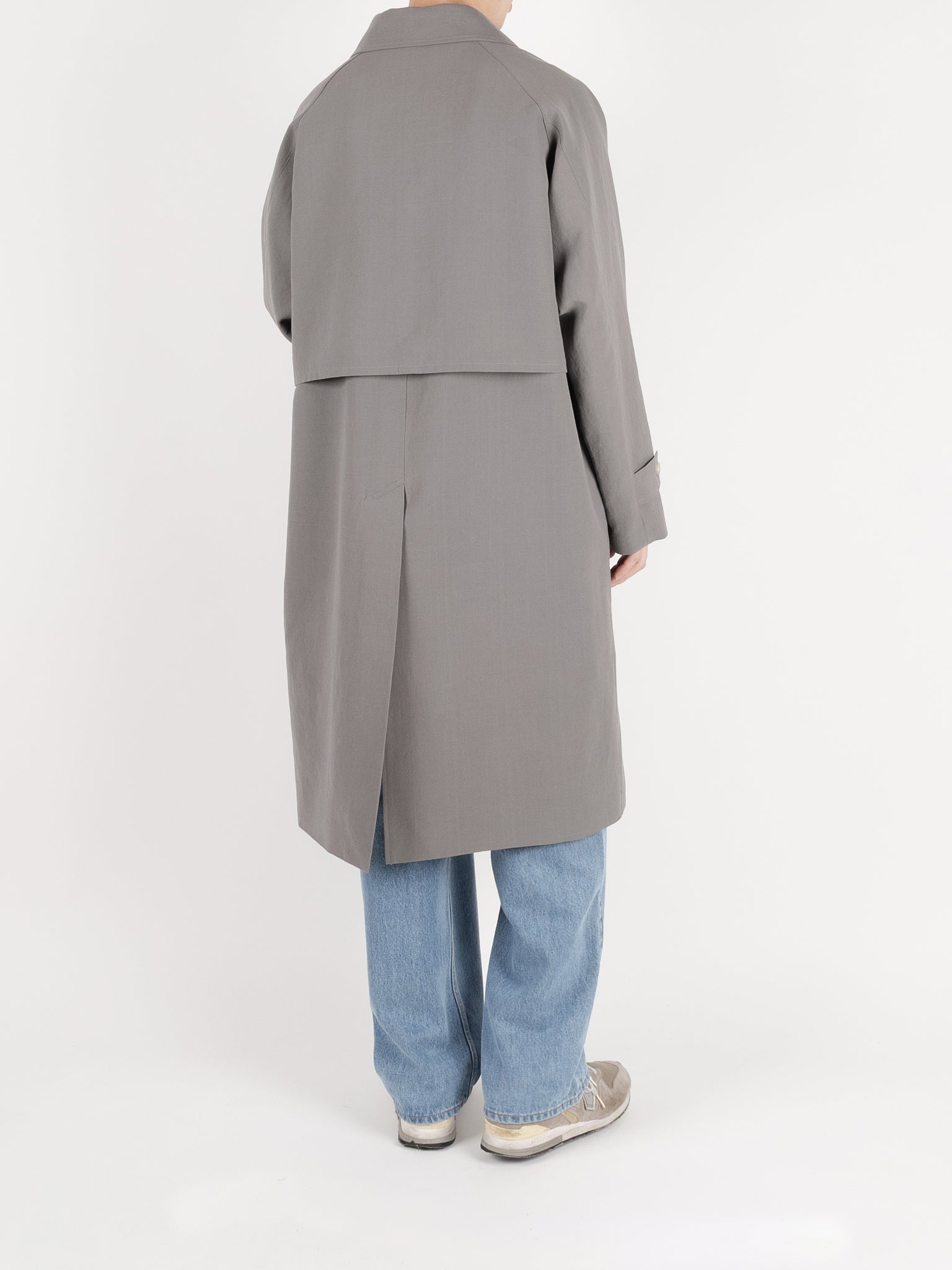 WORSTED WOOL/PAPER BALMACAAN LONG COAT｜GRAY – Cornier