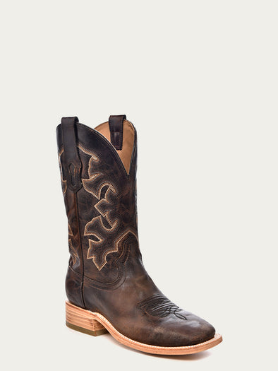 A4264 - MEN'S EMBROIDERY MOKA SQUARE TOE COWBOY BOOT – Corral Boot