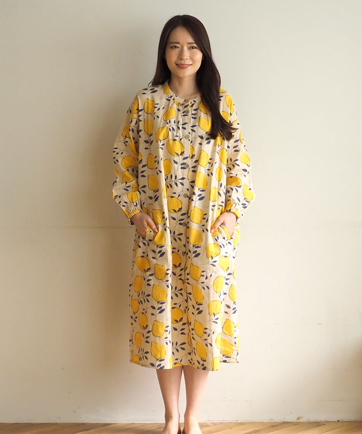 春 パジャマ レディース 綿 マタニティ ワンピース 長袖 女性 綿100