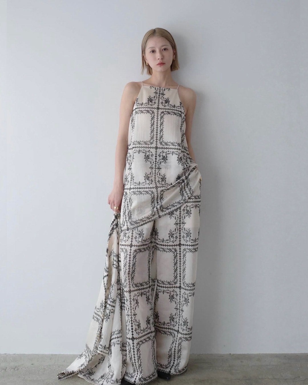 EMBROIDERY LACE CAMI ALL IN ONE｜DRESS(ドレス)｜CLANE OFFICIAL