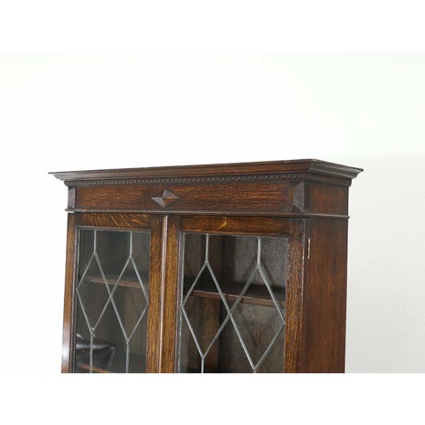 1920年頃 オーク材 イギリス アンティーク・ブックビューロー