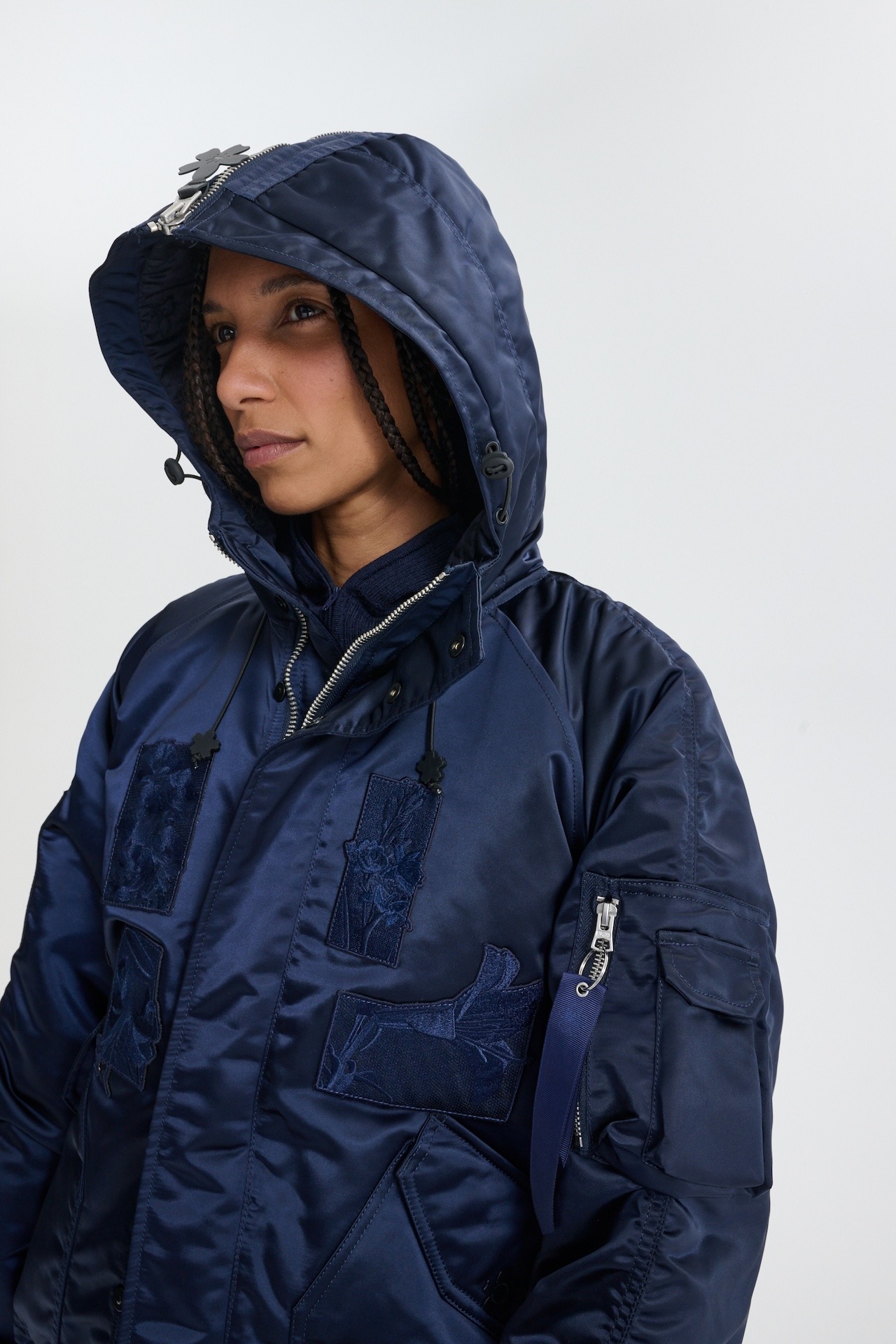 ALPHA X CB N-2B | PATCH CR NYLON NAVY