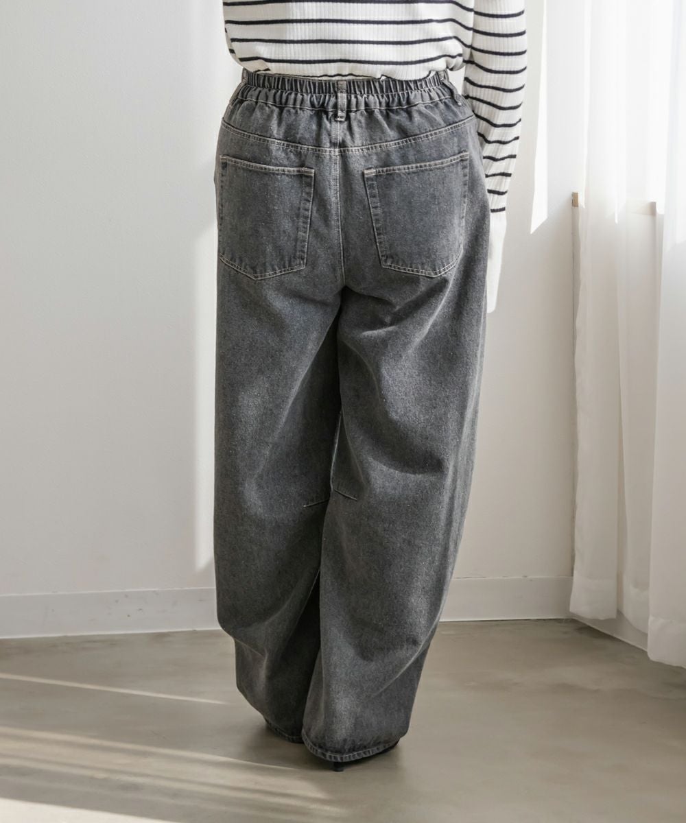 CLETTEオリジナル☆バレルレッグデニムパンツ | 大きいサイズ