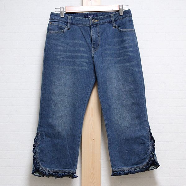 紺裾フリルデニムパンツ【L】 - ピンクハウス通販｜リサイクル