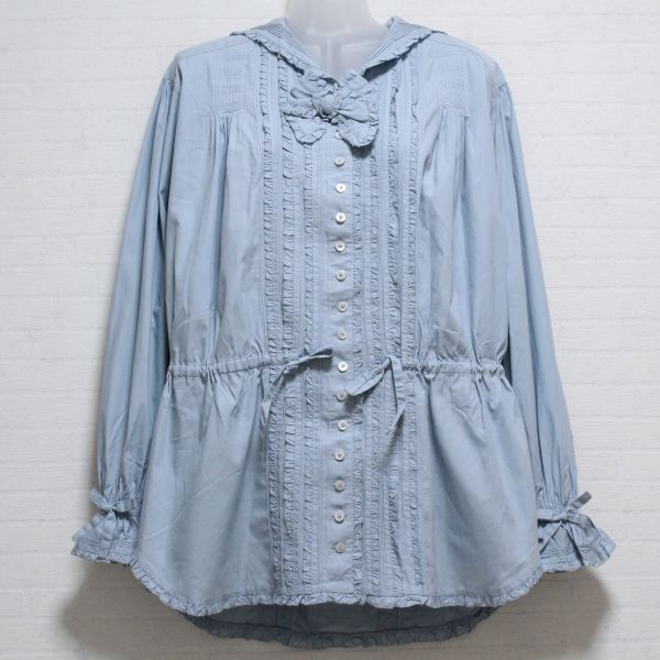 ブルーグレーセーラーロングブラウス - ピンクハウス通販｜リサイクル