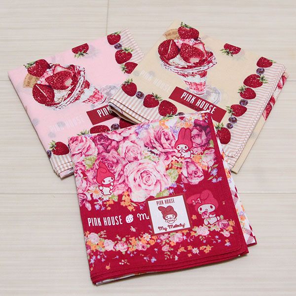 サマースイーツ&マイメロディコラボハンカチ3枚セット - ピンクハウス