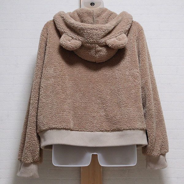 ベージュモコモコくま耳パーカー【3(M)】 - ピンクハウス通販