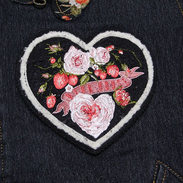 黒ベリーベリーハートゼッケンブルゾン - ピンクハウス通販