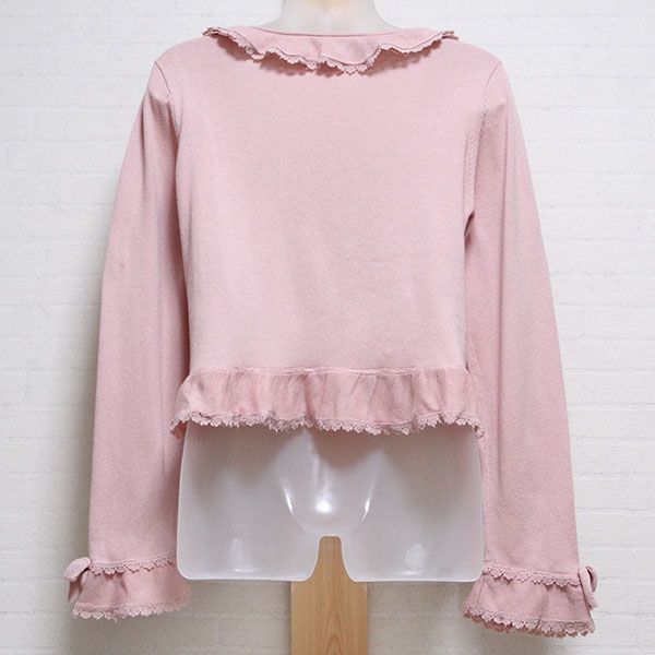 ピンクレース使いフリルカーディガン - ピンクハウス通販｜リサイクル