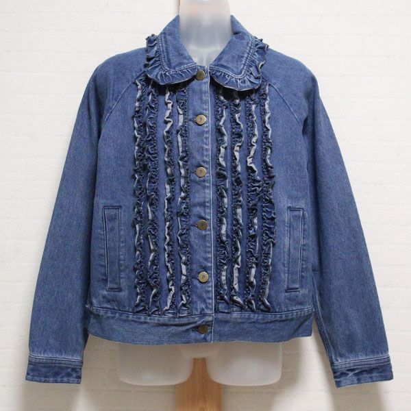 ブルーフリル使いデニムジャケット【3(M)】 - ピンクハウス通販