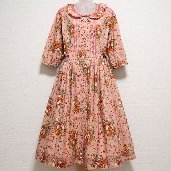 ピンクかご盛り苺スモッキングワンピース - ピンクハウス通販