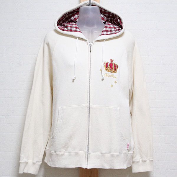 オフ白スノーフェアリーテール刺繍パーカー【4(L)】 - ピンクハウス