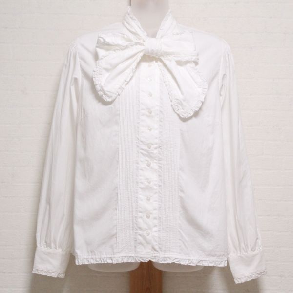 白リボンタイブラウス - ピンクハウス通販｜リサイクルブティックClub