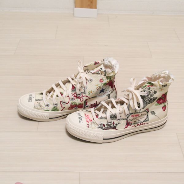 生成CONVERSEコラボサロンドフレーズハイカットスニーカー - ピンク