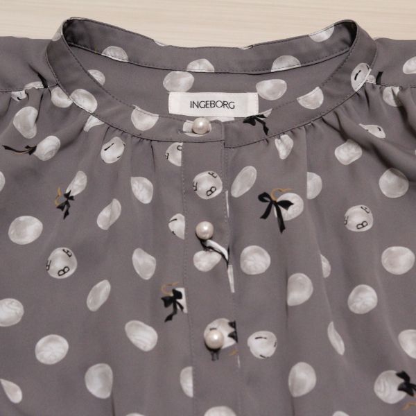 グレーパール水玉ptチュニックブラウス - ピンクハウス通販