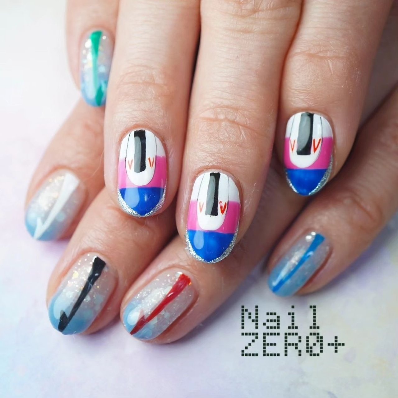 mfsix nail＊お値下げ不可ネイルパーツセット 多色 さまざまな形 mfsix