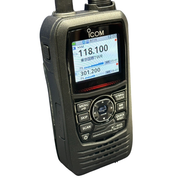 IC-R15受信改造済みモデル【防水保証無し】□CQオームオリジナル液晶