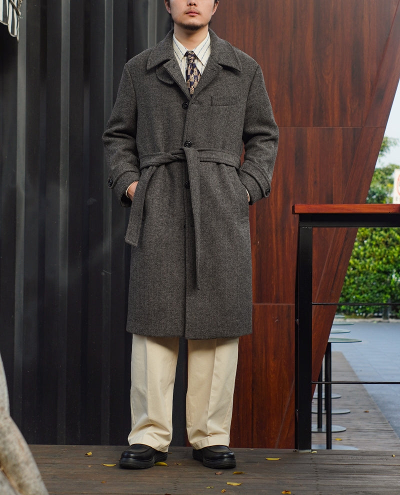 Men's Woolen Balmacaan Coat – Crush on Retro