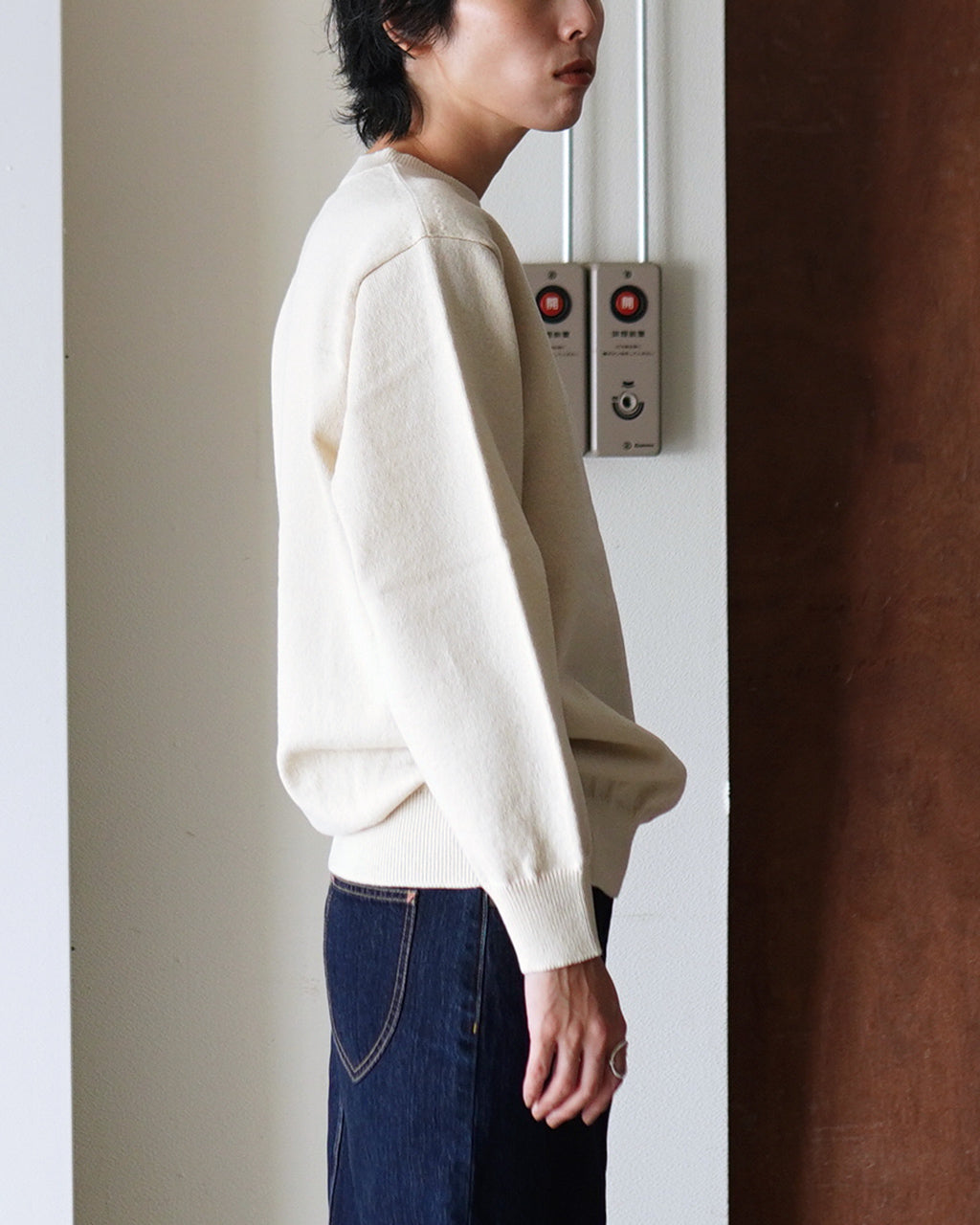 ヨネトミ Yonetomi リジッド カシミア ニット プルオーバー RIGID