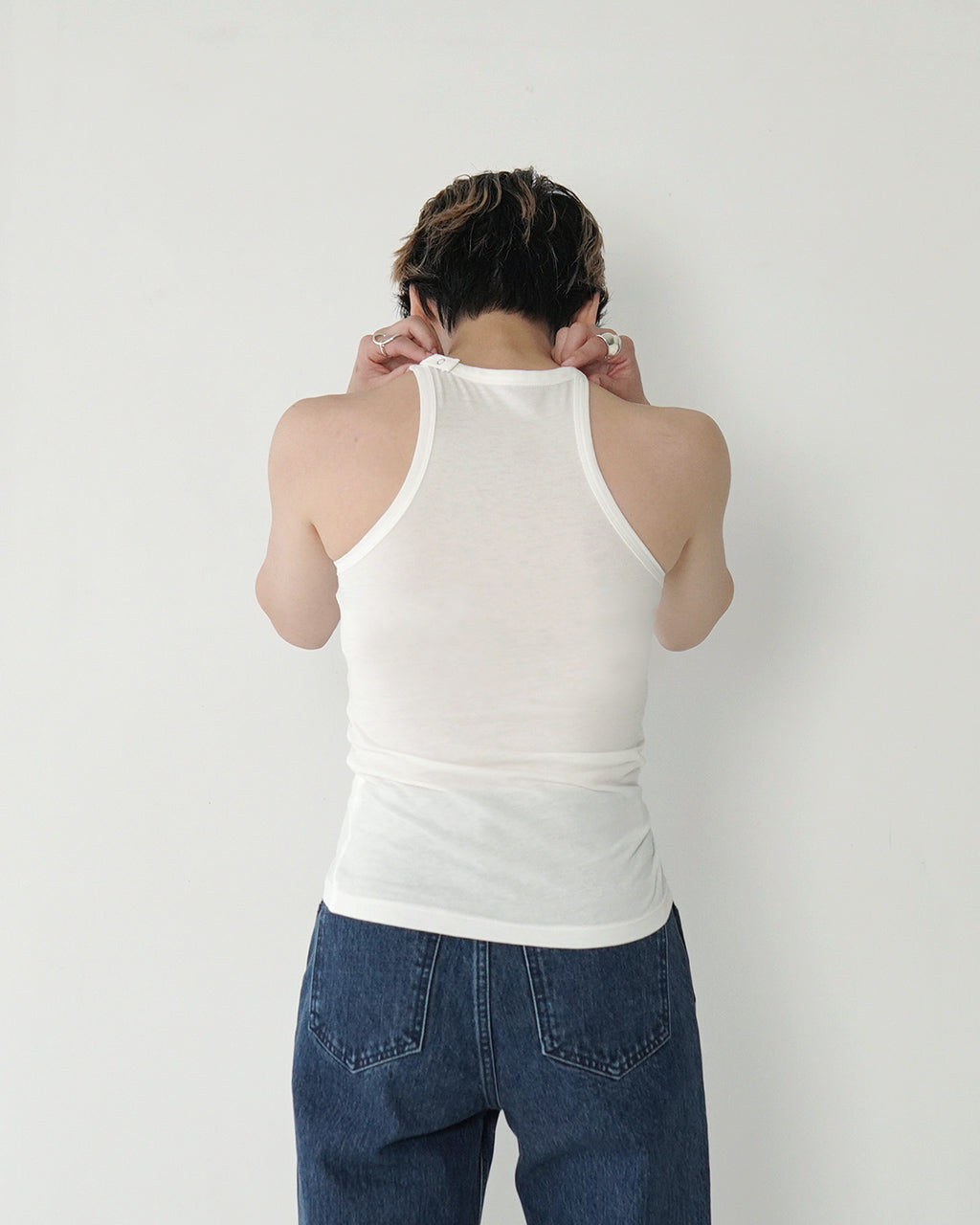 JUN MIKAMI ｜outlet｜アメリカンスリーブ タンクトップ 夏 インナー