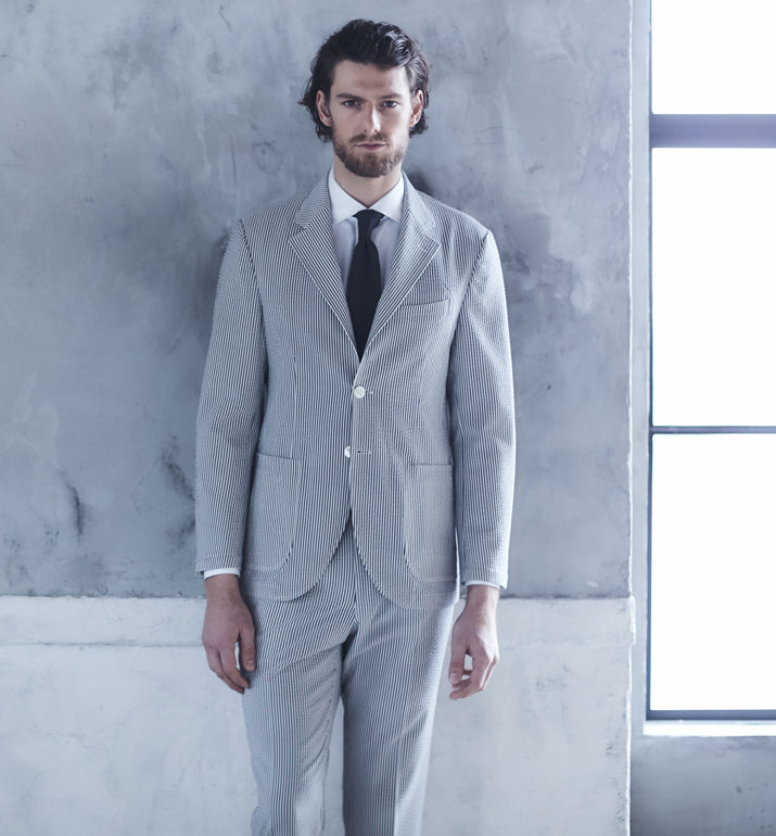 テックウール® シアサッカーイージーセットアップ – ＋CLOTHET ONLINE