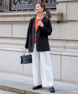 11サイズ展開/セレモニー】 BEAUTY MOVE タックワイドパンツ / UNFILO