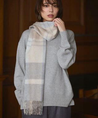 カシミヤ チェック マフラー / 23区 | ファッション通販 【公式通販
