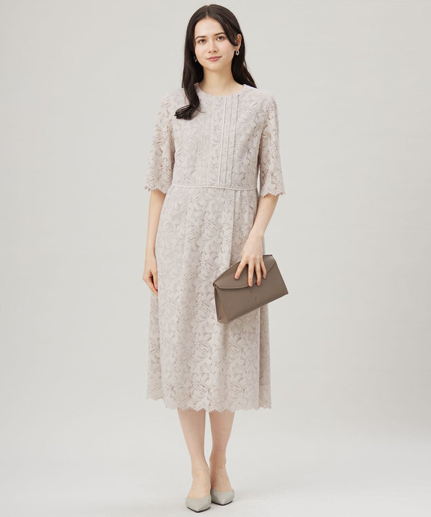 洗える】フルールコードレース ワンピース / 自由区 L | ファッション