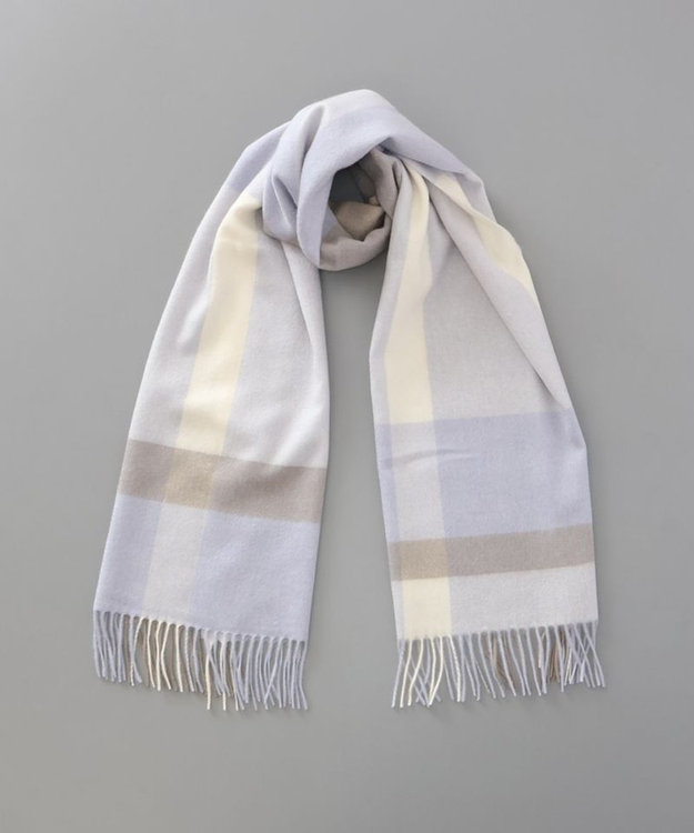 LANVIN en Bleu （ランバン オン ブルー）】カシミヤチェックセミ