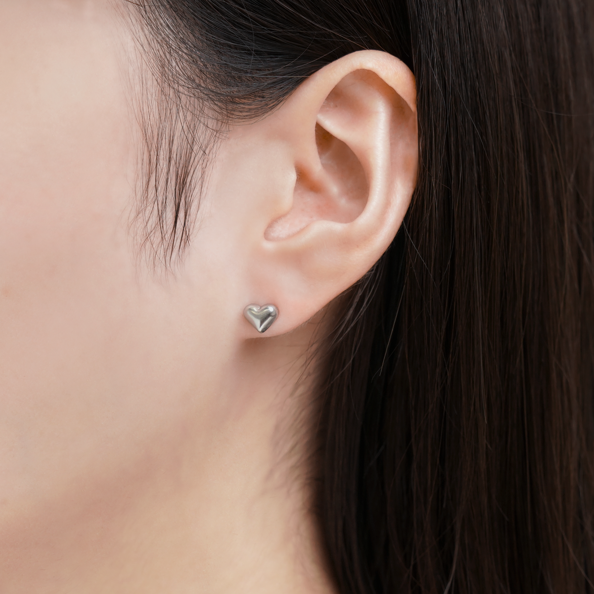 Small heart pierce silver｜cross Jewellia｜金アレ対応・ユニ