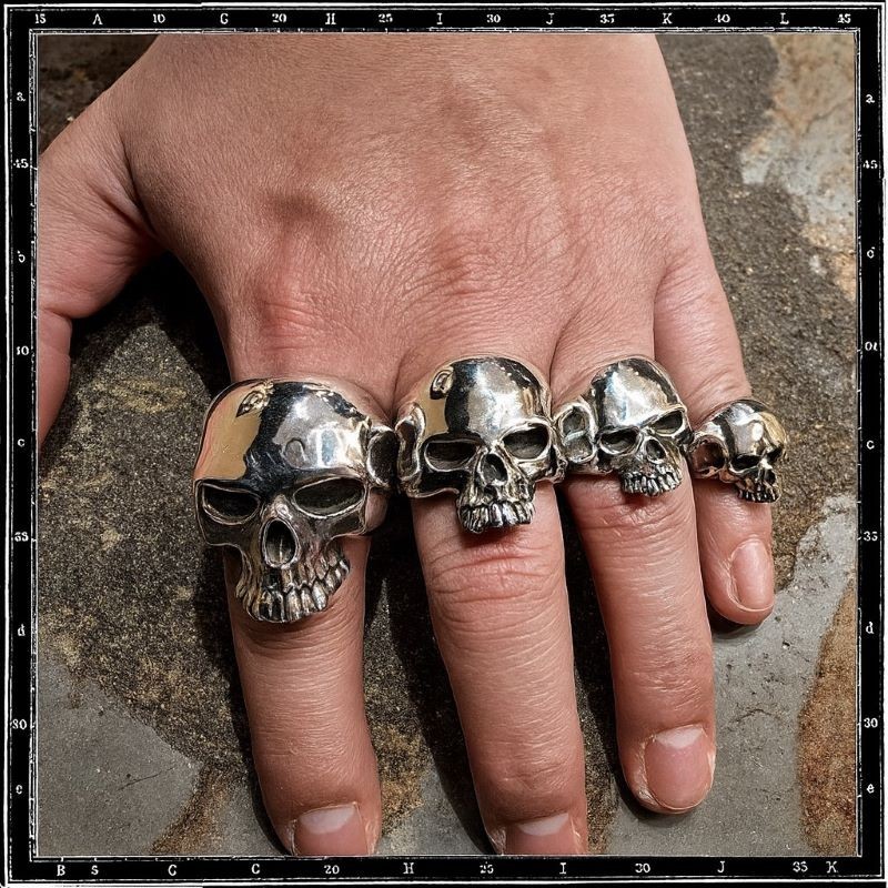 Custom Evil Skull Ring - Mini