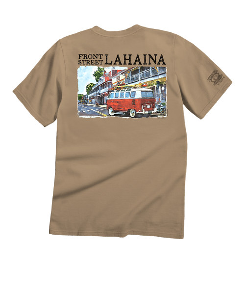 Volkswagen Van Lahaina - Kona Coffee Dyed Short Sleeve Crewneck T-Shir