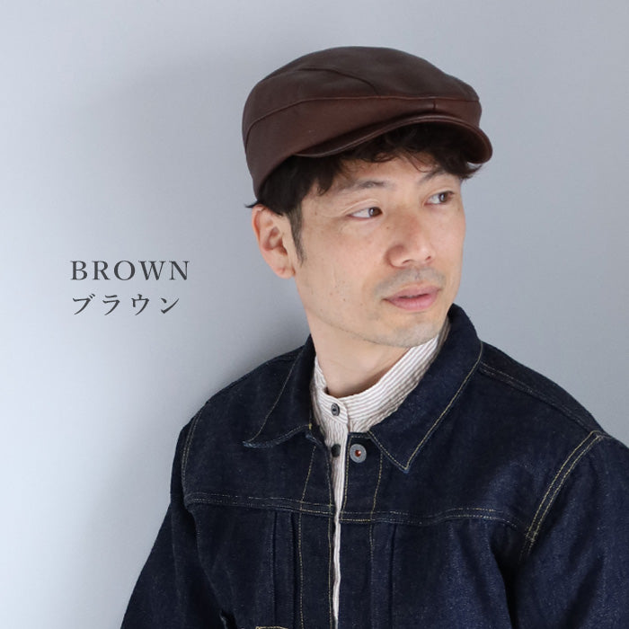 3色】 革工房PARLEY（パーリィー） ハンチングハット ディアスキン 鹿