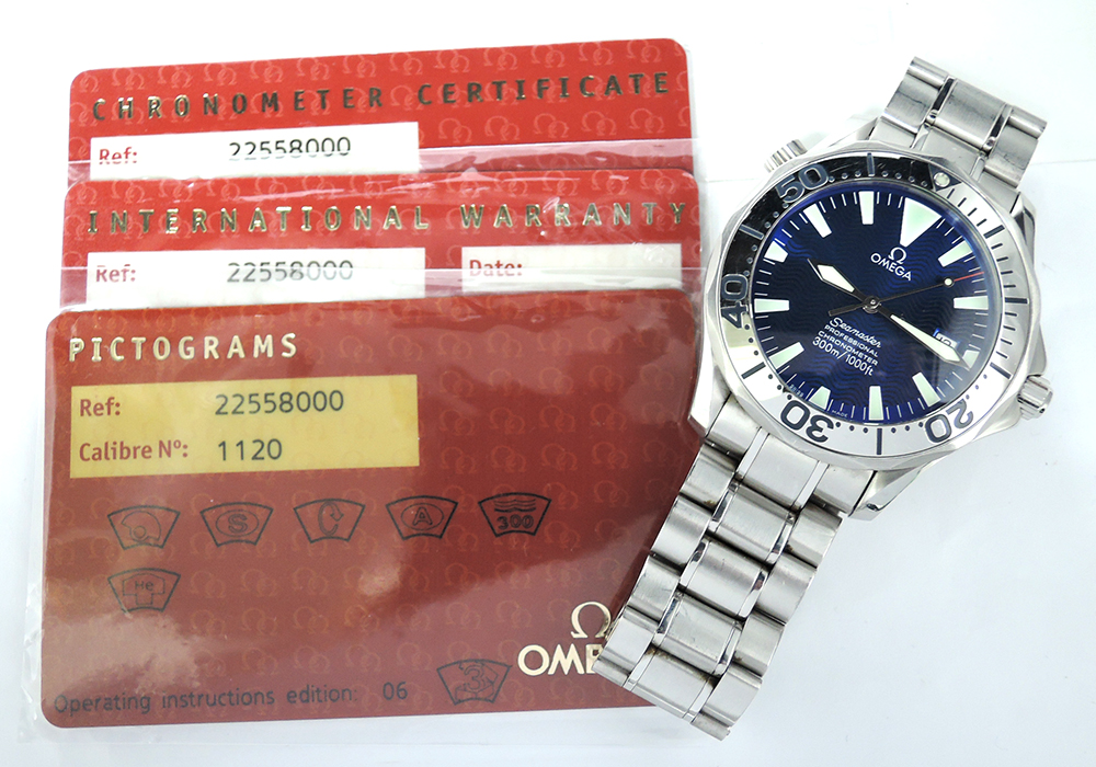 OMEGA シーマスター プロフェッショナル300m 2255.80 自動巻 青文字盤