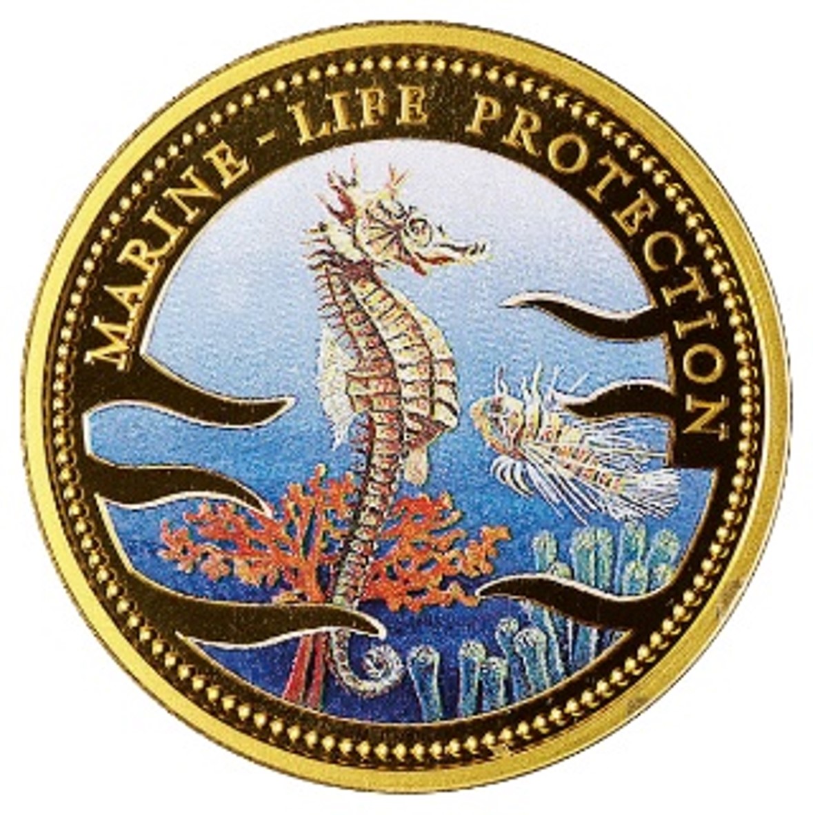 パラオ 海洋環境保護記念 タツノオトシゴ 200ドル金貨 1995 Fr2 KM44