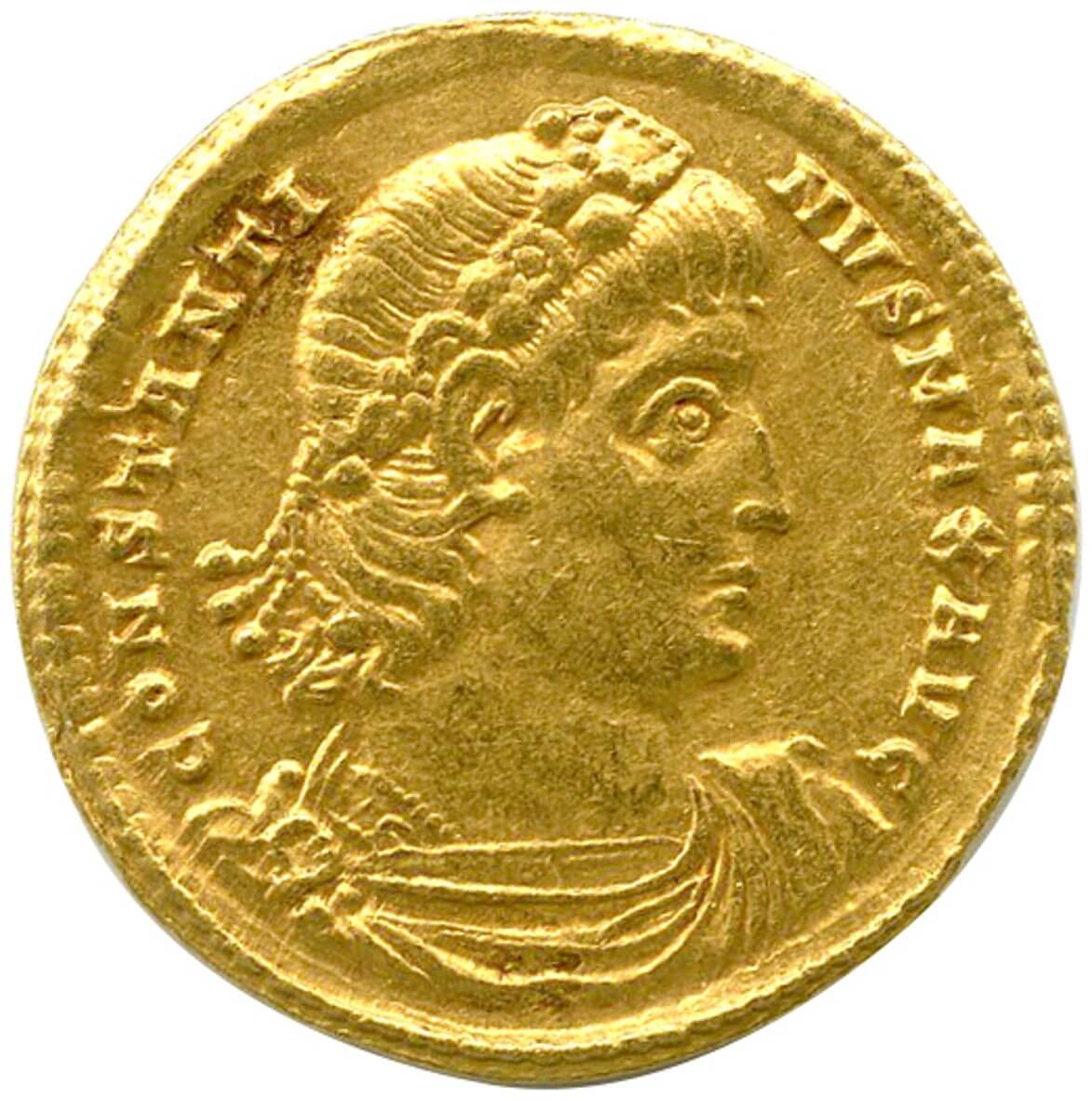 ローマ帝国 コンスタンティヌス1世 (AD306-337) ソリダス金貨 AD336